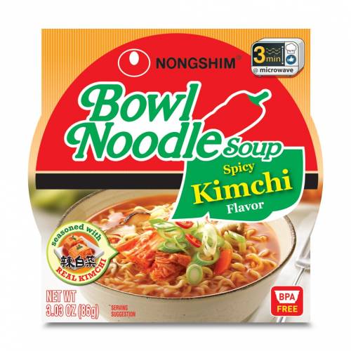 Nongshim bowl noodle soup kimchi flavor