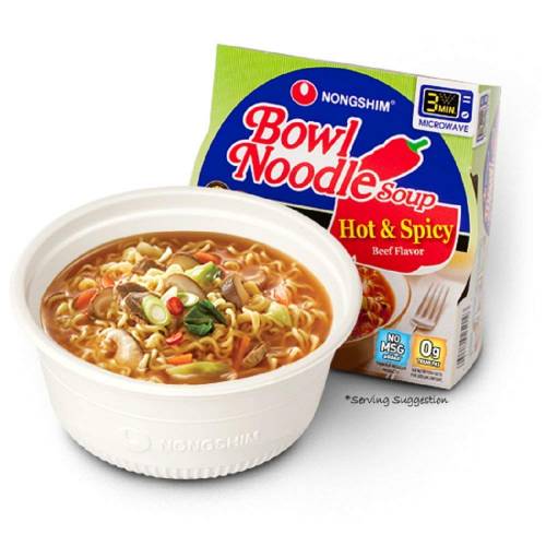 Nongshim bowl noodle soup hot & spicy