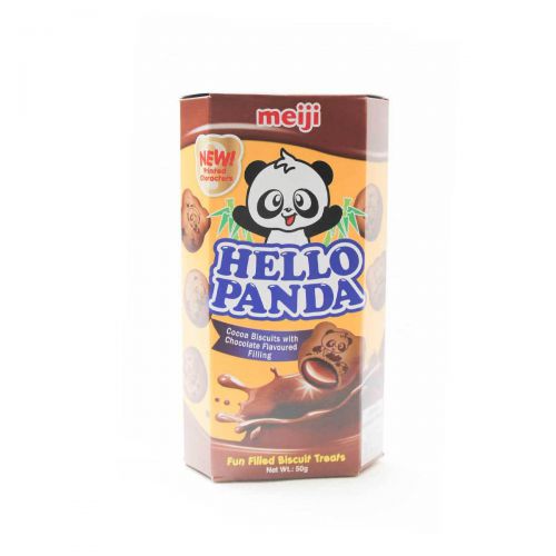 Meiji Hello Panda Cocoa Biscuits W/ Chocolate 50g