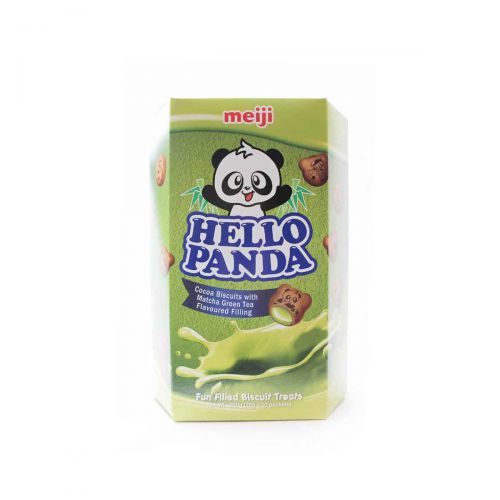 Meiji Hello Panda Cocoa Biscuits W/ Matcha Cream 260g